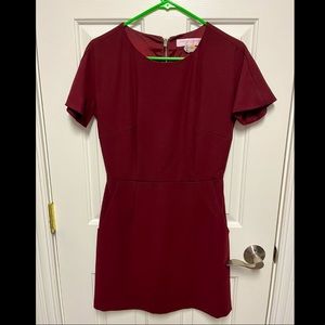 French Connection Burgundy dress